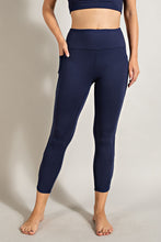 Load image into Gallery viewer, Lux Butter Soft Cropped Yoga Leggings with Fancy Cut Side
