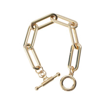 Load image into Gallery viewer, Large Paperclip Toggle Bracelet