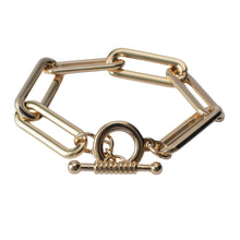 Load image into Gallery viewer, Large Paperclip Toggle Bracelet