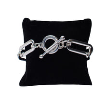Load image into Gallery viewer, Large Paperclip Toggle Bracelet