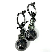 Load image into Gallery viewer, Swarovski Tied Knot Drop Earrings