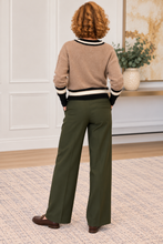 Load image into Gallery viewer, The Cozy Contrast V-Neck Sweater