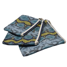 Load image into Gallery viewer, 3 Piece Python Toiletry Pouches by Joan & David