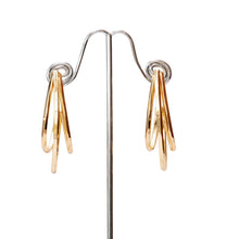 Load image into Gallery viewer, Triple Rounded Hoop Earrings