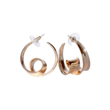 Load image into Gallery viewer, Elegant Swirl Statement Earrings