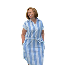 Load image into Gallery viewer, Ocean Escapes V Neck Dress with Collar