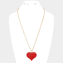 Load image into Gallery viewer, All My Love Large CZ Heart Necklace