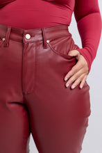 Load image into Gallery viewer, The Diva Tummy Control Vegan Leather Straight Leg Pant by Judy Blue