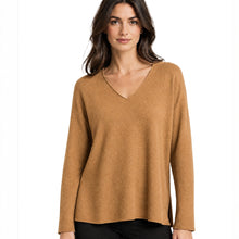 Load image into Gallery viewer, Soft V-Neck Reverse Seam Sweater (Long-Sleeve)