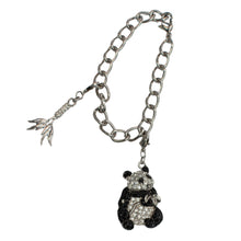 Load image into Gallery viewer, Bedazzled Panda Swarovski Charm Bracelet