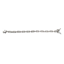 Load image into Gallery viewer, Silver Oval Puzzle Link Bracelet