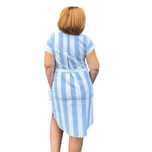 Load image into Gallery viewer, Ocean Escapes V Neck Dress with Collar