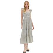 Load image into Gallery viewer, Prairie Picnic Long Striped Maxi Dress