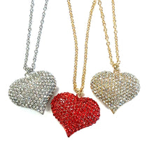 Load image into Gallery viewer, All My Love Large CZ Heart Necklace