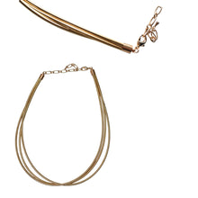 Load image into Gallery viewer, Simple Three Layer Omega Necklace