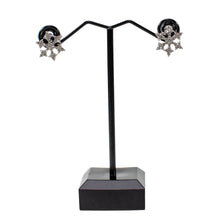 Load image into Gallery viewer, Angel Kisses Snowflake CZ Post Back Earrings