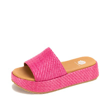 Load image into Gallery viewer, Summer Dreams Weaved Raffia Flatform Sandal by Yellow Box