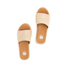 Load image into Gallery viewer, Summer Dreams Weaved Raffia Flatform Sandal by Yellow Box