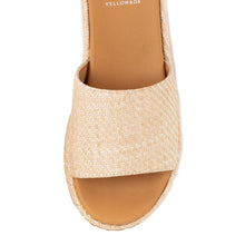 Load image into Gallery viewer, Summer Dreams Weaved Raffia Flatform Sandal by Yellow Box