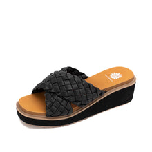 Load image into Gallery viewer, Elegant Braided Wedge Slide by Yellow Box