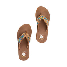 Load image into Gallery viewer, Millionaire's Dream Rhinestone Wedge Flip Flop Sandals by Yellow Box
