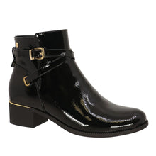 Load image into Gallery viewer, Patent Shine Zipper Short Boot - Becka by Taxi Footwear