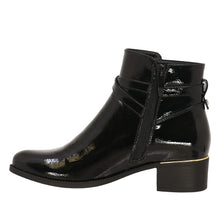 Load image into Gallery viewer, Patent Shine Zipper Short Boot - Becka by Taxi Footwear