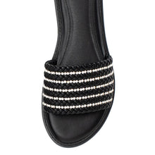 Load image into Gallery viewer, 5 Rows Of Glitz Slide Sandals By Yellow Box