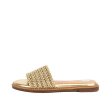Load image into Gallery viewer, 5 Rows Of Glitz Slide Sandals By Yellow Box