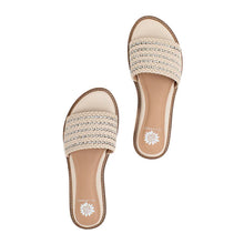 Load image into Gallery viewer, 5 Rows Of Glitz Slide Sandals By Yellow Box