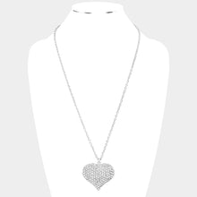 Load image into Gallery viewer, All My Love Large CZ Heart Necklace