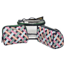 Load image into Gallery viewer, 3 Piece Train Case Cosmetic Bag - Rebecca & Rifka