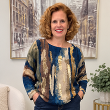 Load image into Gallery viewer, Fall Abstract Loose Knit Sweater