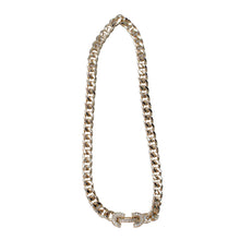 Load image into Gallery viewer, Making A Connection Polished Curb Necklace with Cubic Zirconia Clasp