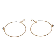 Load image into Gallery viewer, Dramatic Focus CZ Hoop Earrings with Lever Backs