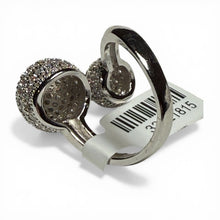 Load image into Gallery viewer, Double-Globe CZ Adjustable Ring