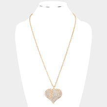 Load image into Gallery viewer, All My Love Large CZ Heart Necklace