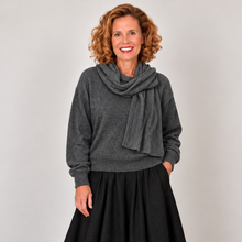 Load image into Gallery viewer, The Luxe Crew Neck Sweater with Scarf