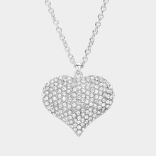 Load image into Gallery viewer, All My Love Large CZ Heart Necklace
