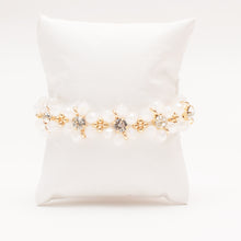 Load image into Gallery viewer, Flower Crystal Stretch Bracelet