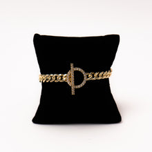 Load image into Gallery viewer, Dazzling Toggle Polished Curb Bracelet