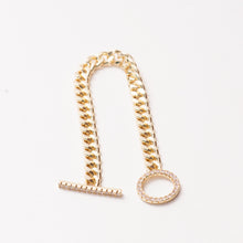 Load image into Gallery viewer, Dazzling Toggle Polished Curb Bracelet
