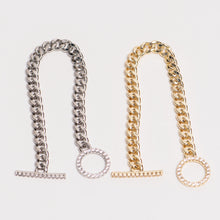 Load image into Gallery viewer, Dazzling Toggle Polished Curb Bracelet