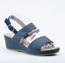 Load image into Gallery viewer, Malta Marina Wedge Strap Sandal