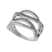 Load image into Gallery viewer, Bending to Life CZ Ring