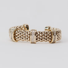 Load image into Gallery viewer, Wickedly Charming Flexible 1/2" Cuff Bracelet with Cubic Zirconia