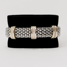 Load image into Gallery viewer, Wickedly Charming Flexible 1/2" Cuff Bracelet with Cubic Zirconia