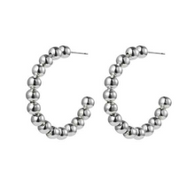 Load image into Gallery viewer, Multi Bubble Ball Open Hoop Earrings