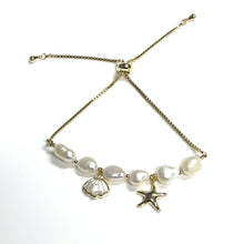 Load image into Gallery viewer, My Heart Is at the Ocean Fresh Water Pearl Bracelet