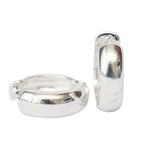Load image into Gallery viewer, Petite Silver Huggie Earring
